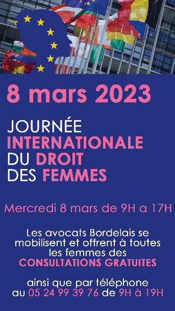 JOURNEE INTERNATIONALE DU DROIT DES FEMMES 
