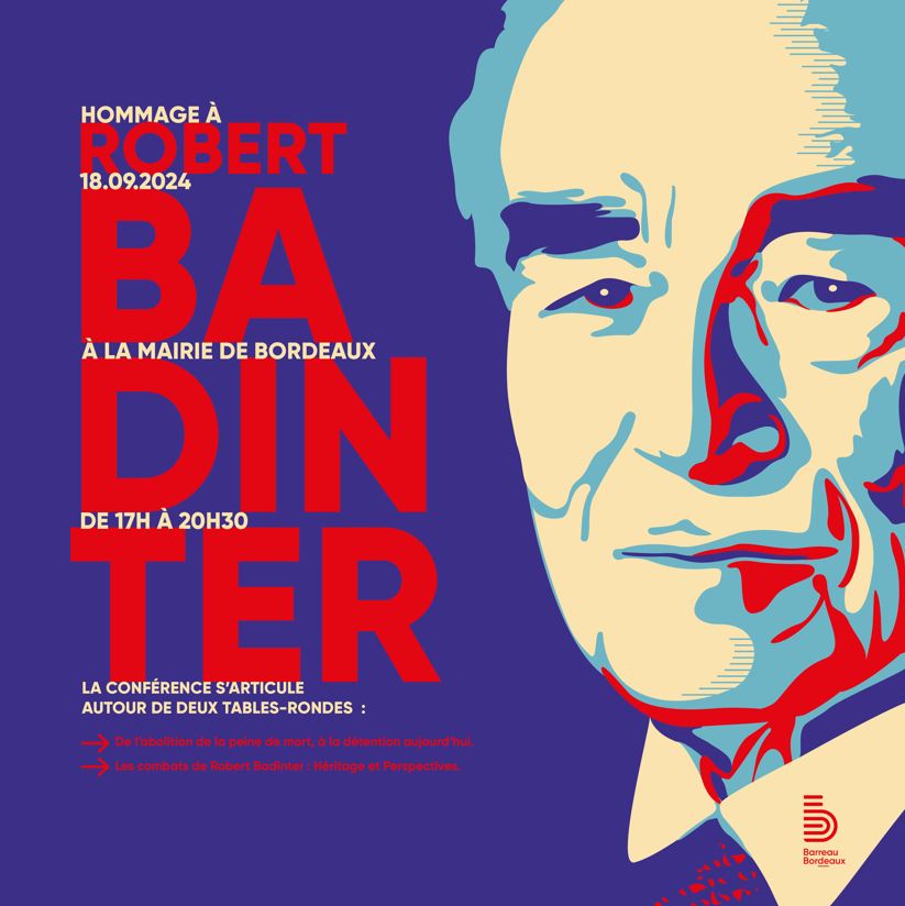 Conférence en hommage à Robert Badinter le 18 septembre 2024